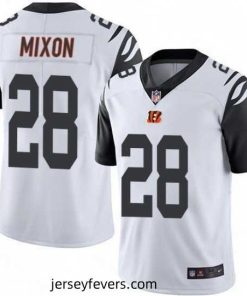 Nike Cincinnati Bengals 28 Joe Mixon Limited White Rush Vapor Untouchable NFL Jersey
