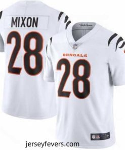 Nike Cincinnati Bengals 28 Joe Mixon White Vapor Limited Jersey