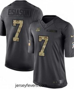 Nike Cincinnati Bengals 7 Boomer Esiason Limited Black 2016 Salute to Service NFL Jersey