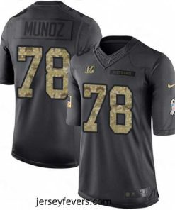 Nike Cincinnati Bengals 78 Anthony Munoz Limited Black 2016 Salute to Service NFL Jersey