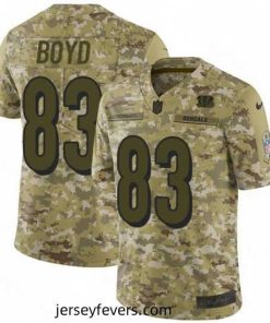 Nike Cincinnati Bengals 83 Tyler Boyd Limited Camo 2018 Salute to Service NFL Jersey