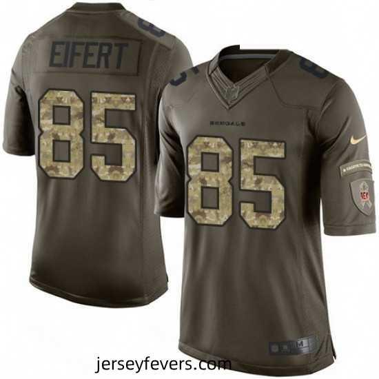Nike Cincinnati Bengals 85 Tyler Eifert Elite Green Salute to Service NFL Jersey