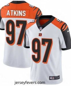 Nike Cincinnati Bengals 97 Geno Atkins Elite White NFL Jersey