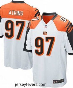 Nike Cincinnati Bengals 97 Geno Atkins Game White NFL Jersey