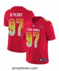 Nike Cincinnati Bengals 97 Geno Atkins Limited Red AFC 2019 Pro Bowl NFL Jersey