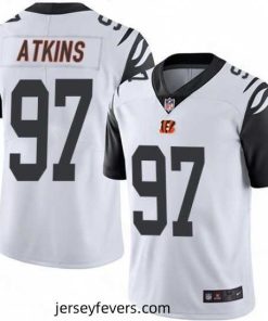 Nike Cincinnati Bengals 97 Geno Atkins Limited White Rush Vapor Untouchable NFL Jersey