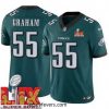 Philadelphia Eagles Brandon Graham #55 Green 2024 2025 Super Bowl LIX F.U.S.E Stitched NFL Jersey