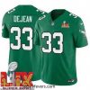 Philadelphia Eagles Cooper DeJean #33 Kelly Green 2024 2025 Super Bowl LIX F.U.S.E Stitched NFL Jersey