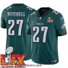 Philadelphia Eagles Quinyon Mitchell #27 Green 2024 2025 Super Bowl LIX F.U.S.E Stitched NFL Jersey