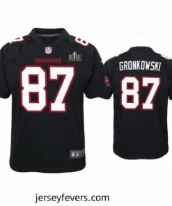 Rob Gronkowski Buccaneers Black Super Bowl Lv Game Fashion Jersey