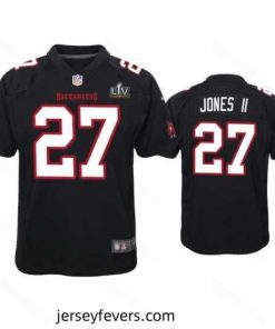 Ronald Jones Ii Buccaneers Black Super Bowl Lv Game Fashion Jersey