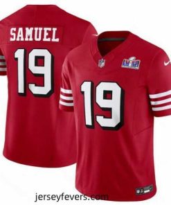 San Francisco 49ers 19 Deebo Samuel New Red 2023 F.U.S.E  Vapor Untouchable Limited Stitched Football 2024 Super Bowl LVIII Jersey