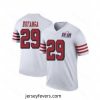 San Francisco 49ers 29 Talanoa Hufanga White Throwback 2023 F.U.S.E  With John Madden Patch Vapor Limited Stitched Football 2024 Super Bowl LVIII Jer