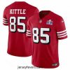 San Francisco 49ers 85 George Kittle New Red 2023 F.U.S.E  Vapor Untouchable Limited Stitched Football 2024 Super Bowl LVIII Jersey
