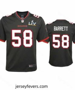 Shaquil Barrett Buccaneers Pewter Super Bowl Lv Game Jersey
