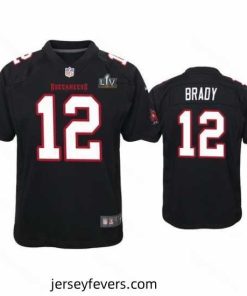 Tom Brady Buccaneers Black Super Bowl Lv Game Fashion Jersey