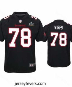 Tristan Wirfs Buccaneers Black Super Bowl Lv Game Fashion Jersey