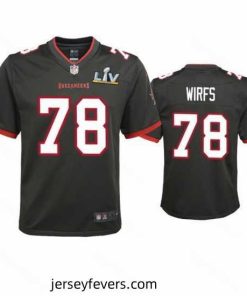 Tristan Wirfs Buccaneers Pewter Super Bowl Lv Game Jersey