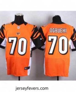 nike nfl jerseys cincinnati bengals 70 ogbuehi orange[Elite]