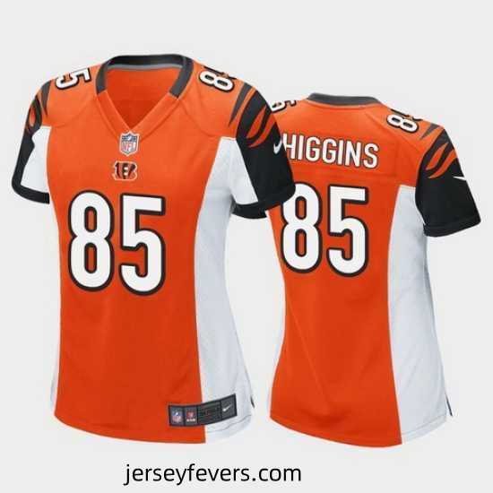 tee higgins cincinnati bengals orange game jersey